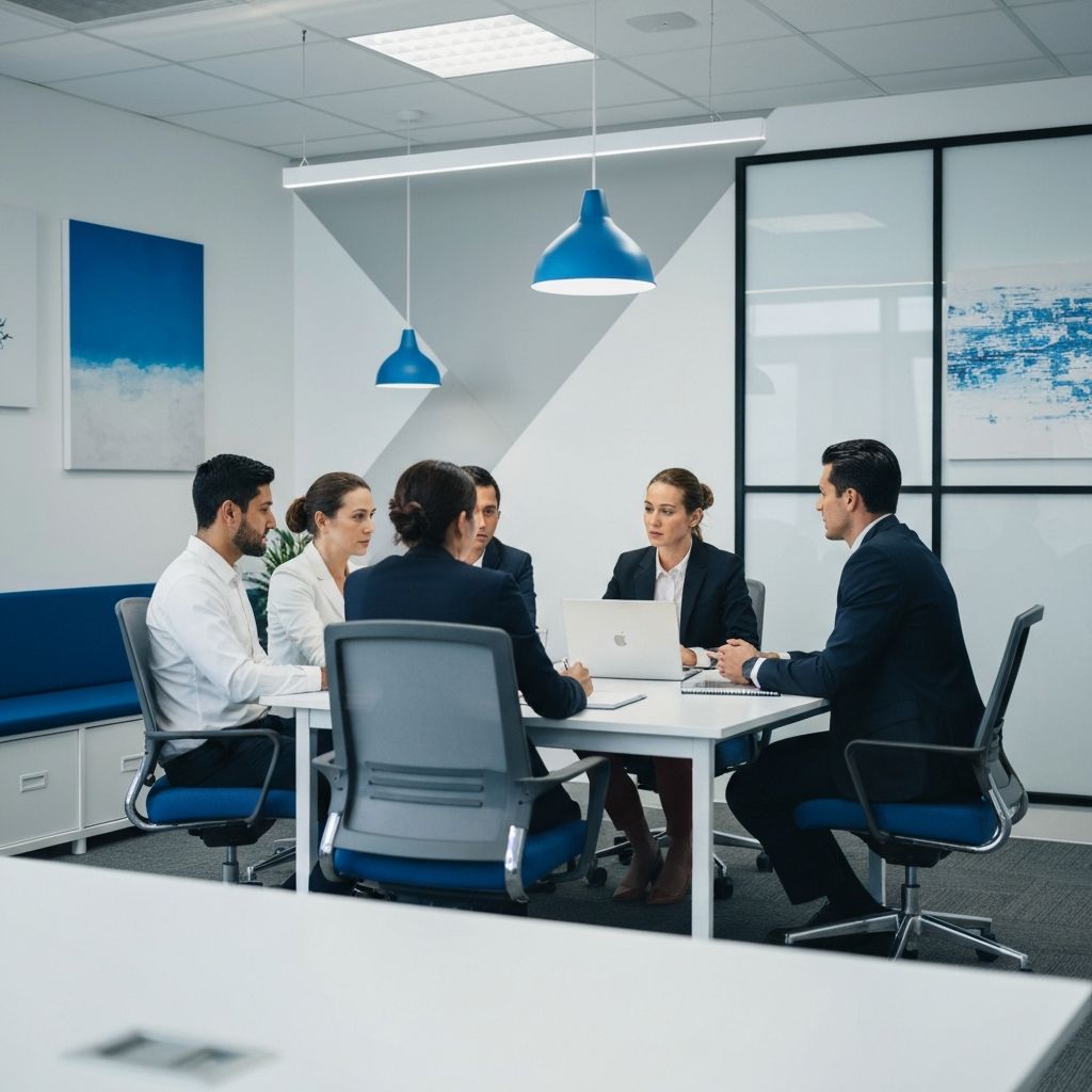 Equipe profissional de seguros